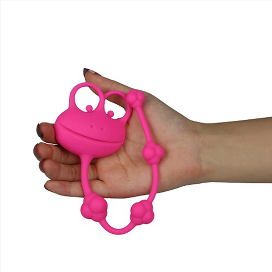 Anal Beads 10'' Silicone Frog